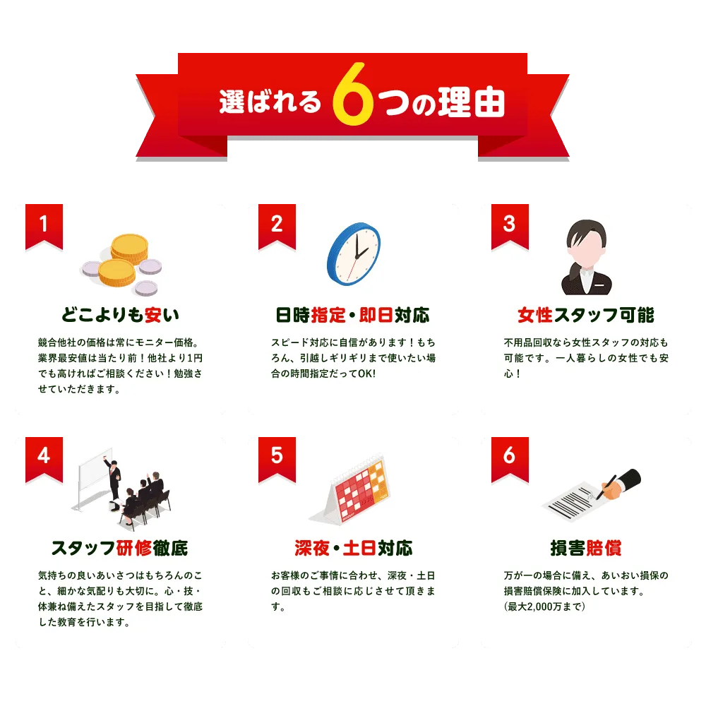 選ばれる6つの理由
